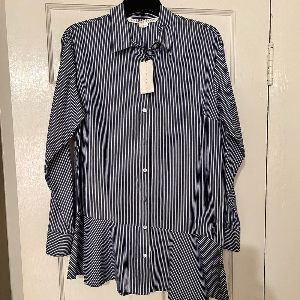 Veronica Beard
Gilda Asymmetric Striped Shirt - NWT -Size 4 - Picture 5 of 7